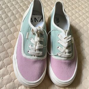 New Zara Girls Sneakers - Pastel